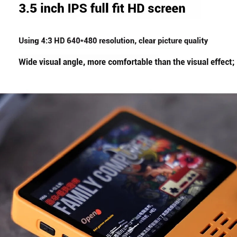 Powkiddy Rgb20s 640*480 3.5-Inch 4:3 Handheld Game Console Retro Open Source System Rk3326 Ips Screen Children'S Gifts 2024 New