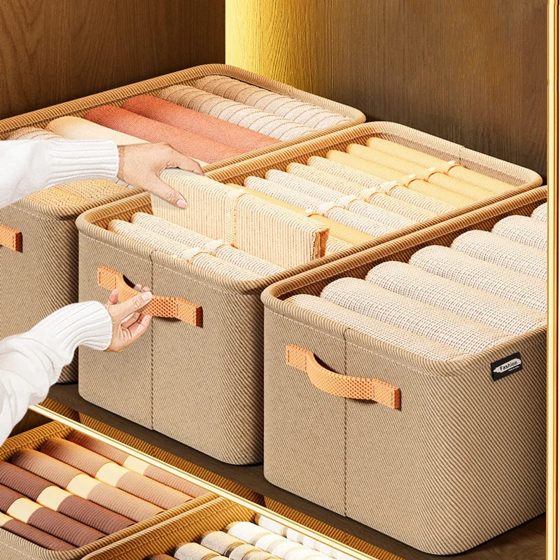 Closets Clothes Organizer Large Capacity Pants Jeans Storage Box Cabinet Drawers Underwear Socks T-Shirt Wardrobe Organizer