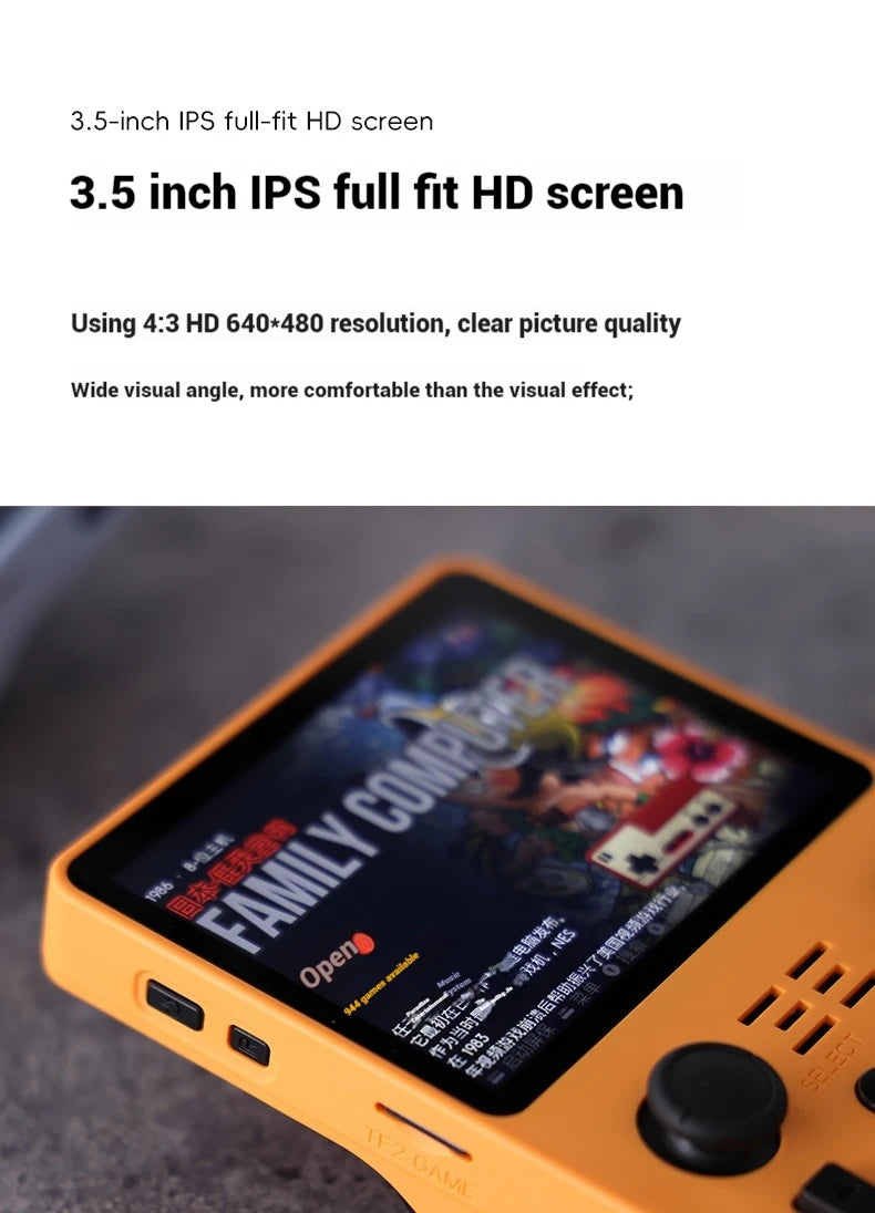 Powkiddy Rgb20s 640*480 3.5-Inch 4:3 Handheld Game Console Retro Open Source System Rk3326 Ips Screen Children'S Gifts 2024 New