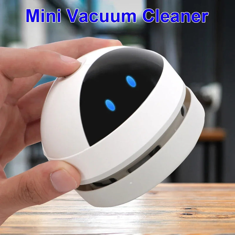 Mini Desktop Vacuum Cleaner Handheld Wireless Cleaner Portable Desktop Sweeper Office Home Cleaning Tools Pencil Eraser Crumbs