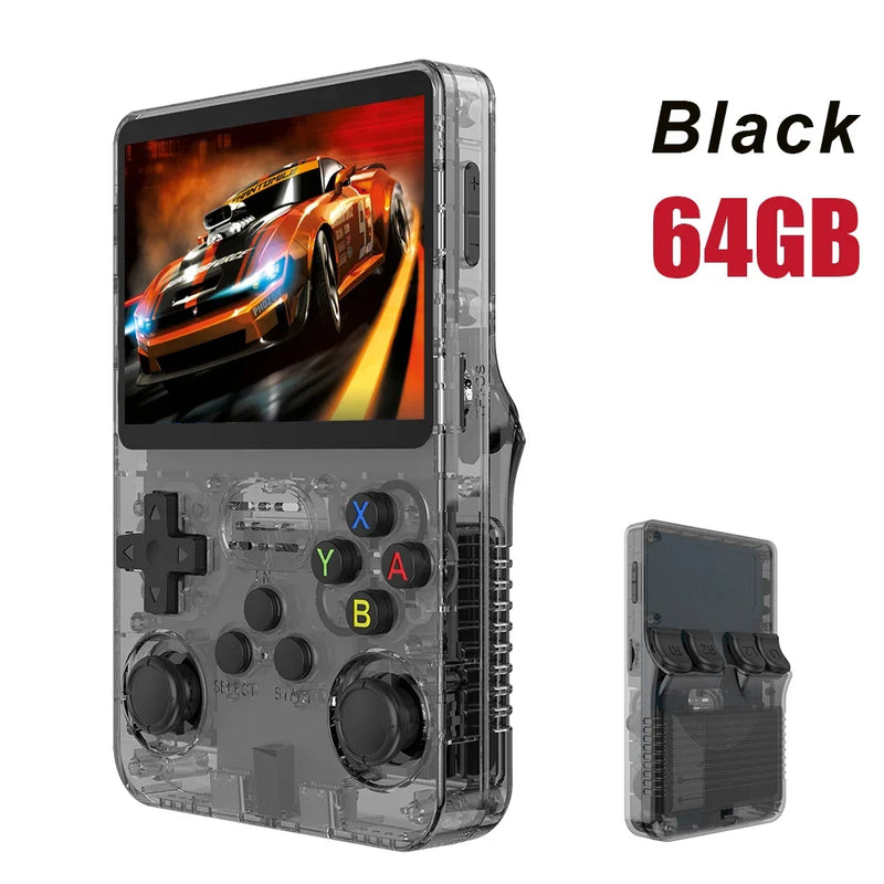 Open Source R36S Retro Handheld Video Game Console Linux System 3.5 Inch IPS Screen Portable Pocket Video Player 64GB 128G Games