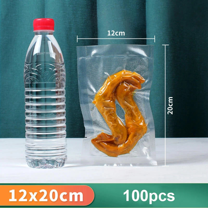 Vacuum Bags for Food 100pcs Food Vacuum Packaging Storage Bags for Vacuum Sealer Thicker Food Fresh Keeping Sealing Empty Bags