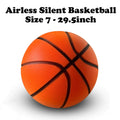 Grooved Silent Basketball Number 7 Airless Foam Basketball Indoor Training Silent Ball Quiet Dribbling Mute Bouncing Xmas Gift