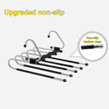 Stainless Steel Retractable Trouser Rack Folding Multi-functional Multi-layer Hanger Home Storage Clothes Drying Rack