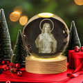 Divine Glow 3D: Jesus Crystal Night Light