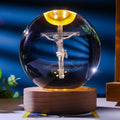 Divine Glow 3D: Jesus Crystal Night Light