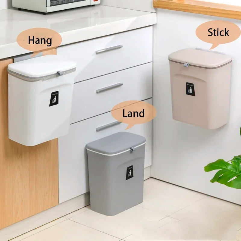 SmartBin Wall 7L/9L – Wall-Mounted Trash Can with Lid